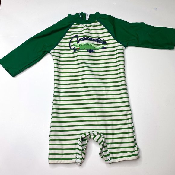 UMELOK, baby boy's 12-18 M, one piece swimsuit with long sleeves, UPF 50+ - Picture 1 of 6